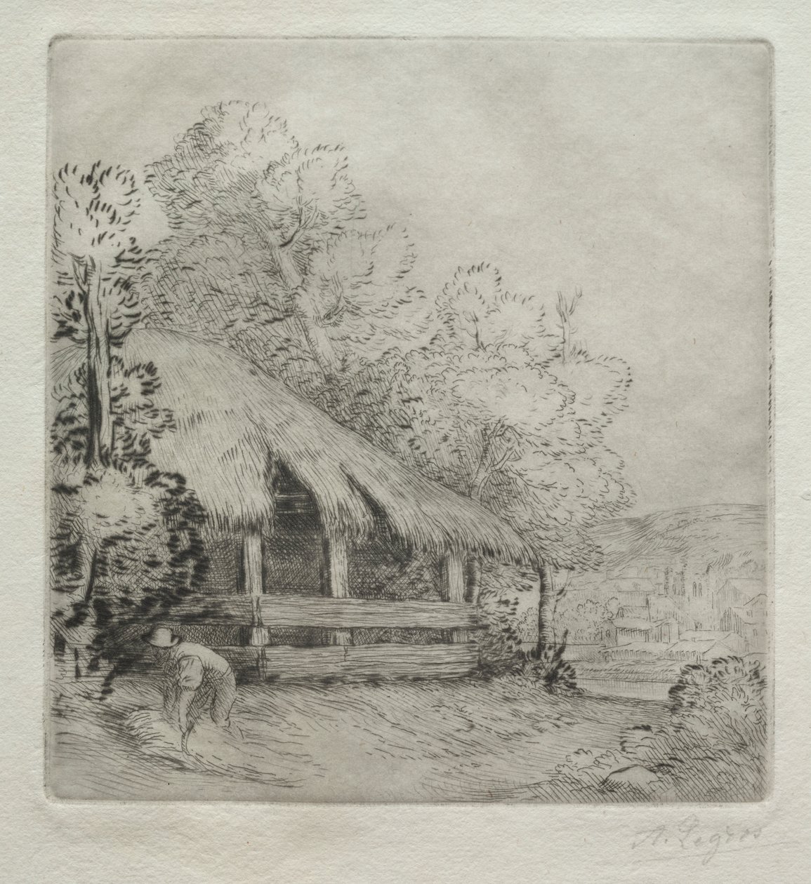 El pequeño cobertizo (Le Petit Hangar) de Alphonse Legros