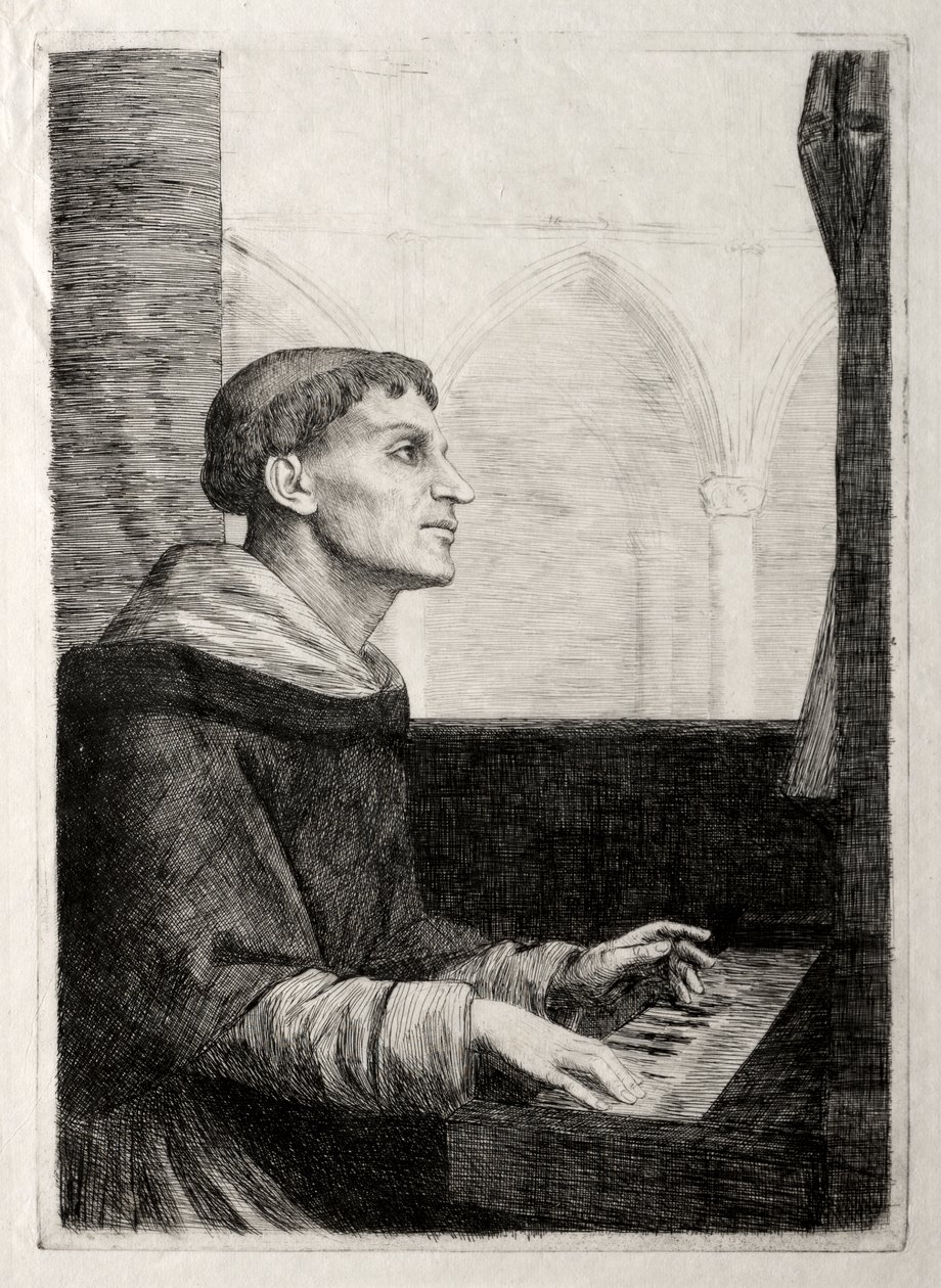 El monje en el órgano de Alphonse Legros