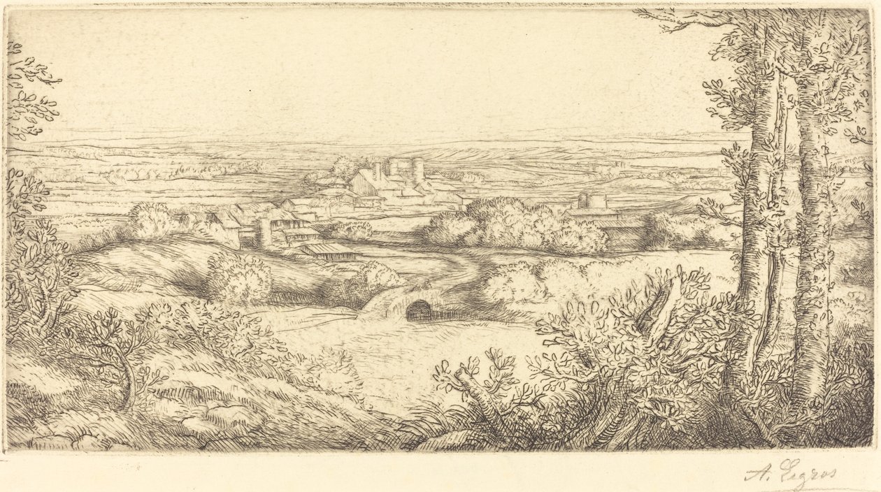 Valle en Borgoña de Alphonse Legros