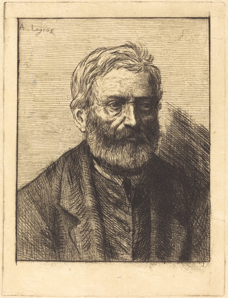 Victor Hugo, 1ª placa de Alphonse Legros