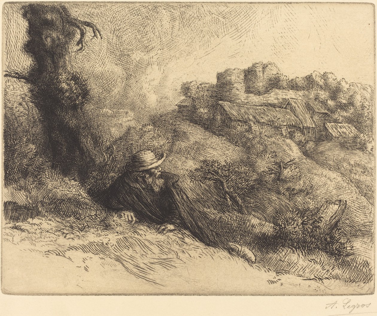 Vista de un Castillo (Chateau des Revenants) de Alphonse Legros