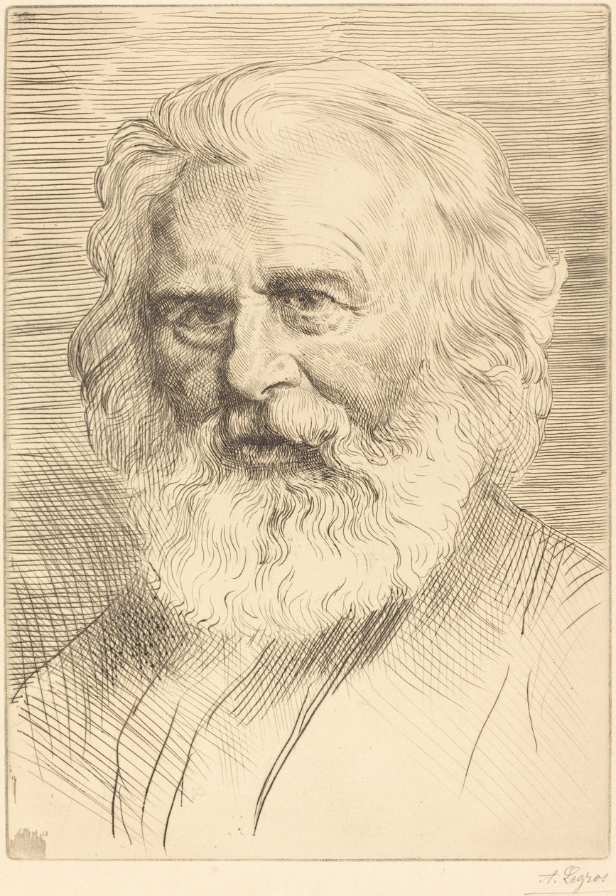 W.H. Longfellow, 1ª placa de Alphonse Legros