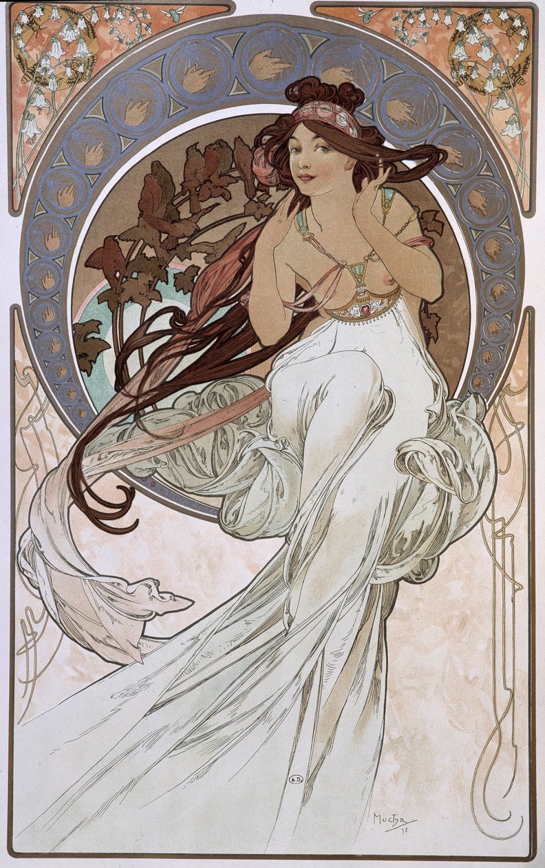 La Música - por Mucha de Alphonse Mucha