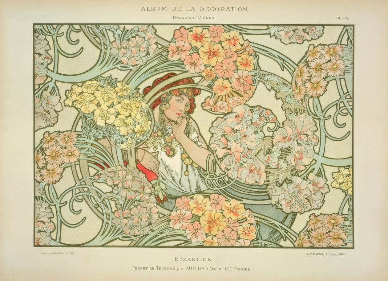 Bizantino de Alphonse Mucha