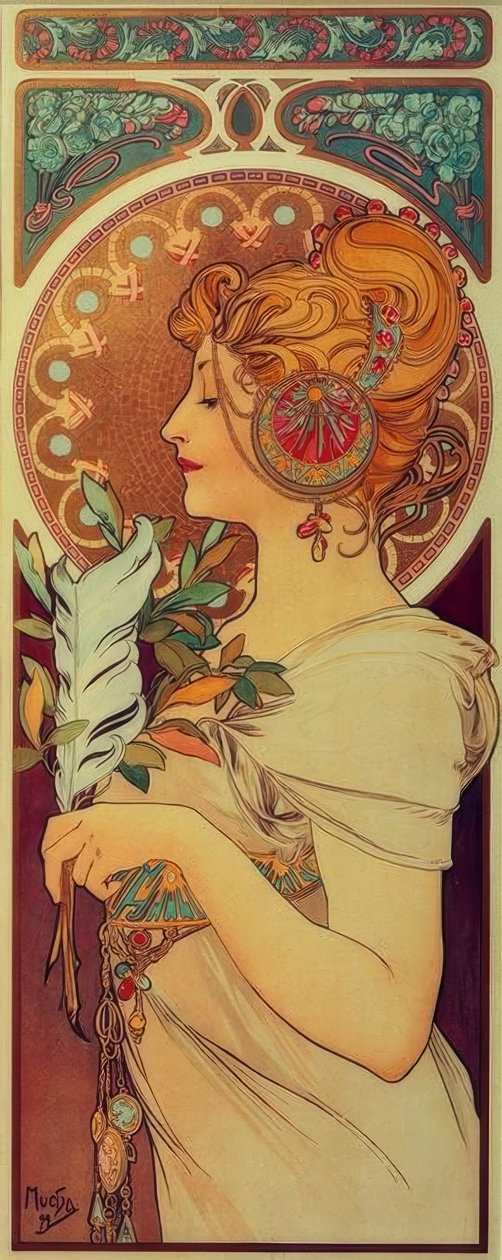 Pluma de Alphonse Mucha