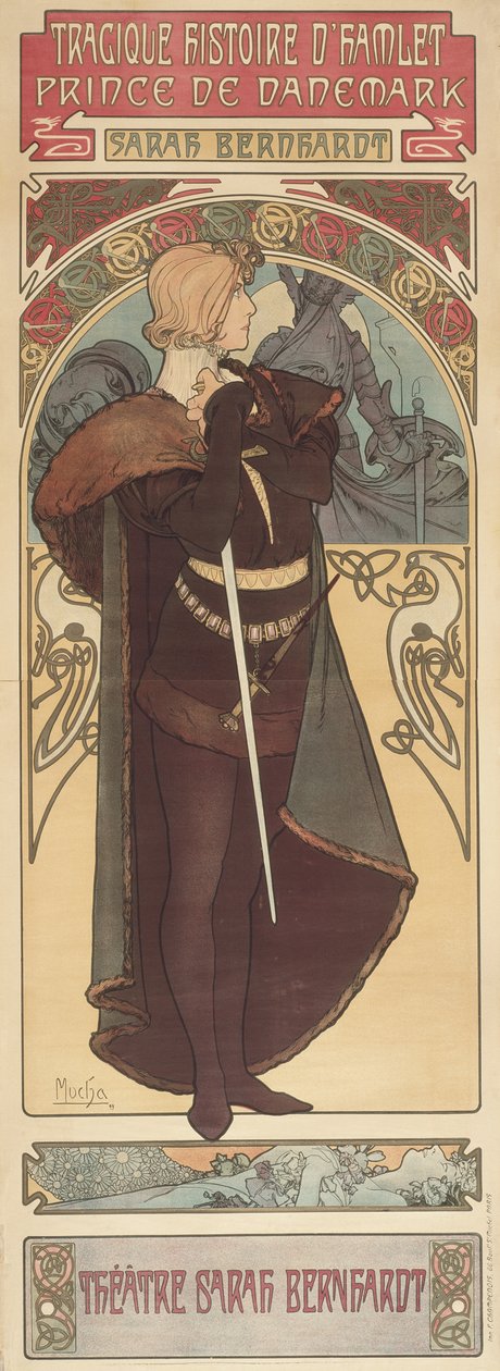 Hamlet, 1899 de Alphonse Mucha