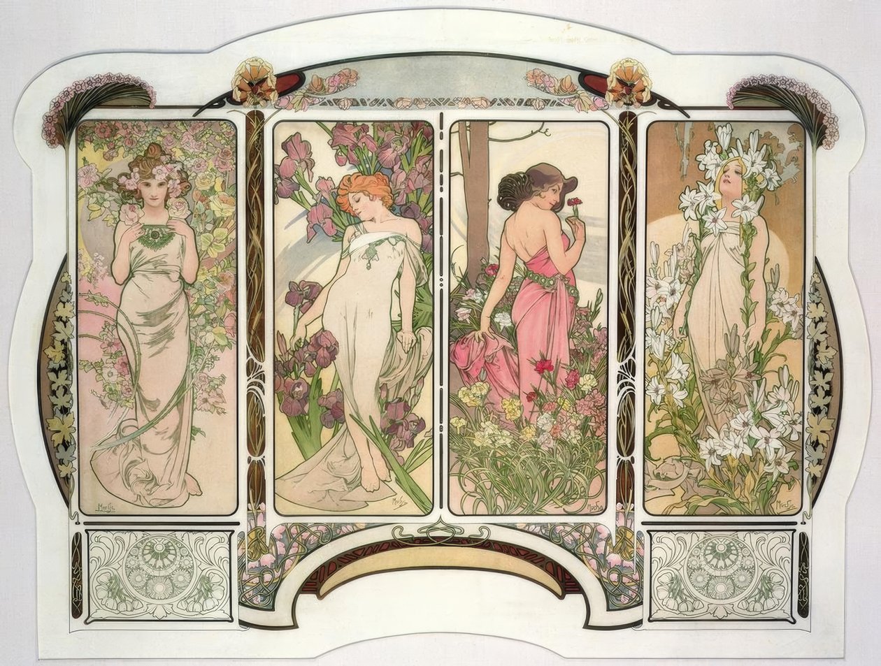 Las flores de Alphonse Mucha