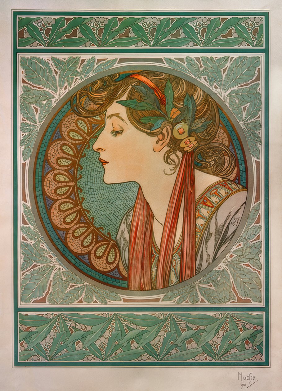 Laurel de Alphonse Mucha