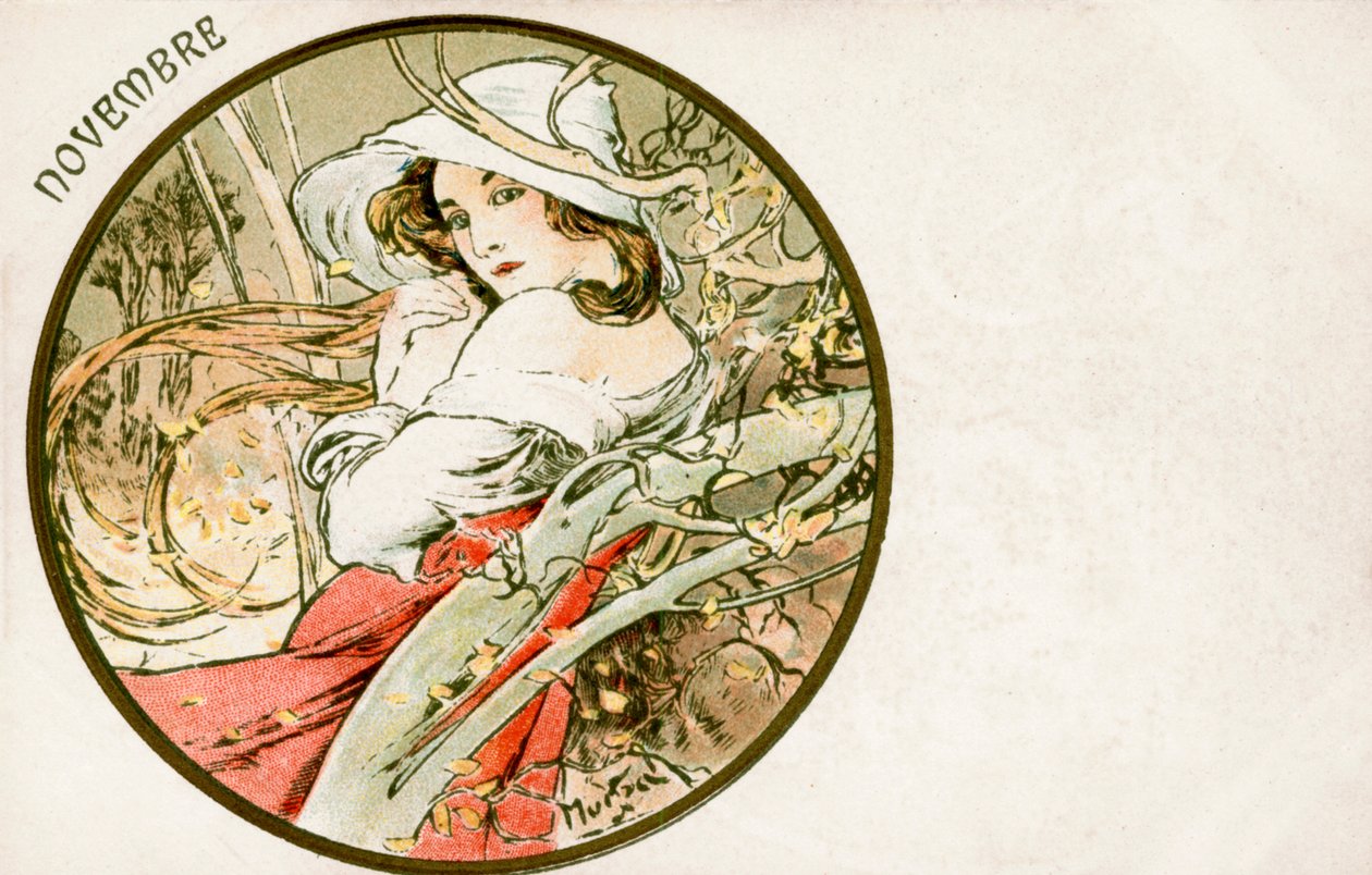 Noviembre, 1900 de Alphonse Mucha