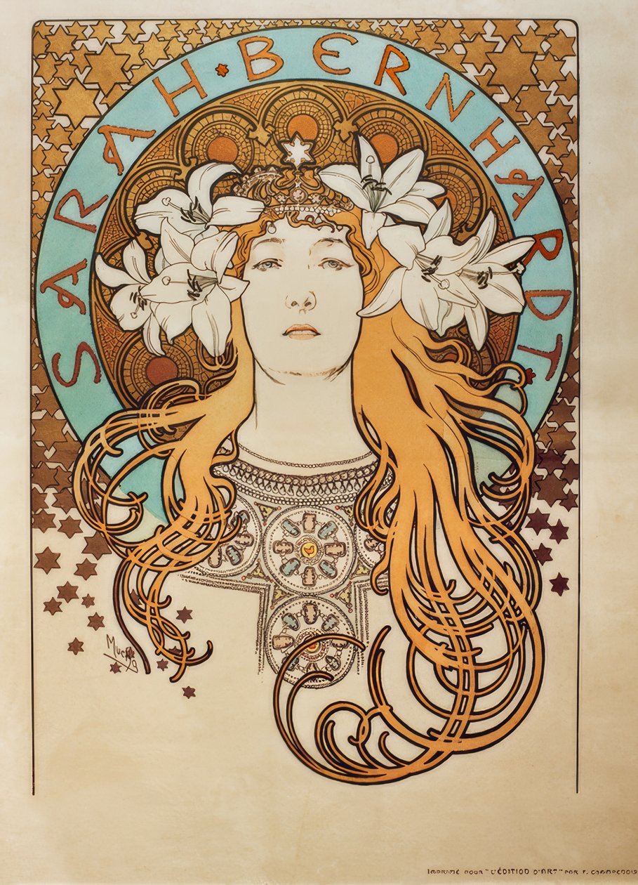 Sarah Bernhardt de Alphonse Mucha