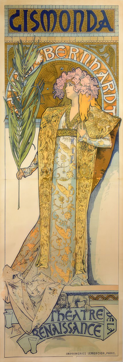 Sarah Bernhardt de Alphonse Mucha