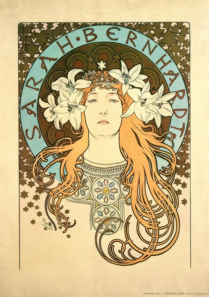 Sarah Bernhardt de Alphonse Mucha