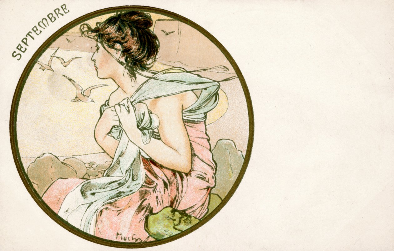 Septiembre, 1900 de Alphonse Mucha