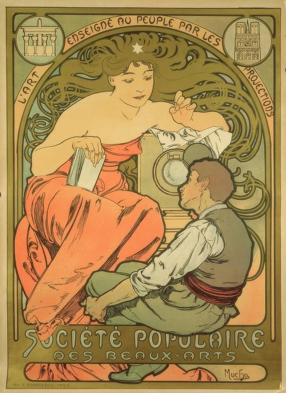 Sociedad Popular de Bellas Artes de Alphonse Mucha