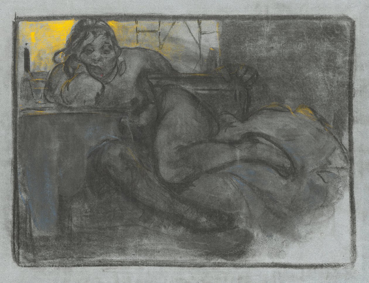 El bebedor de absenta, 1900-1905 de Alphonse Mucha