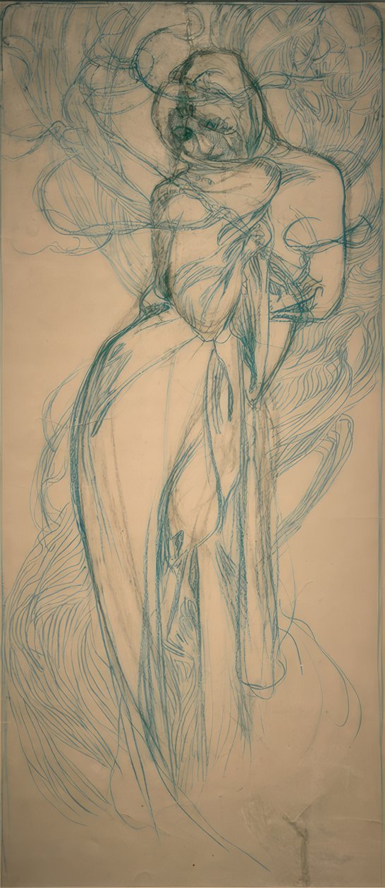 Invierno de Alphonse Mucha
