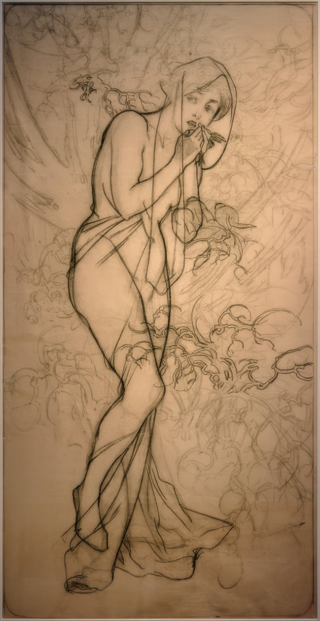 Invierno de Alphonse Mucha