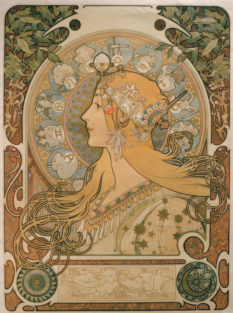 Zodiaco de Alphonse Mucha