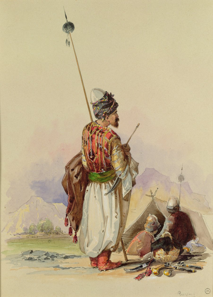 Un guerrero kurdo de Amadeo Preziosi