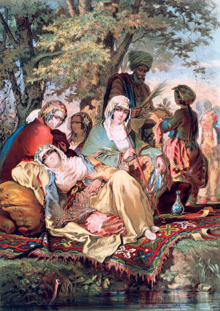 Hareem, 1857 de Amadeo Preziosi