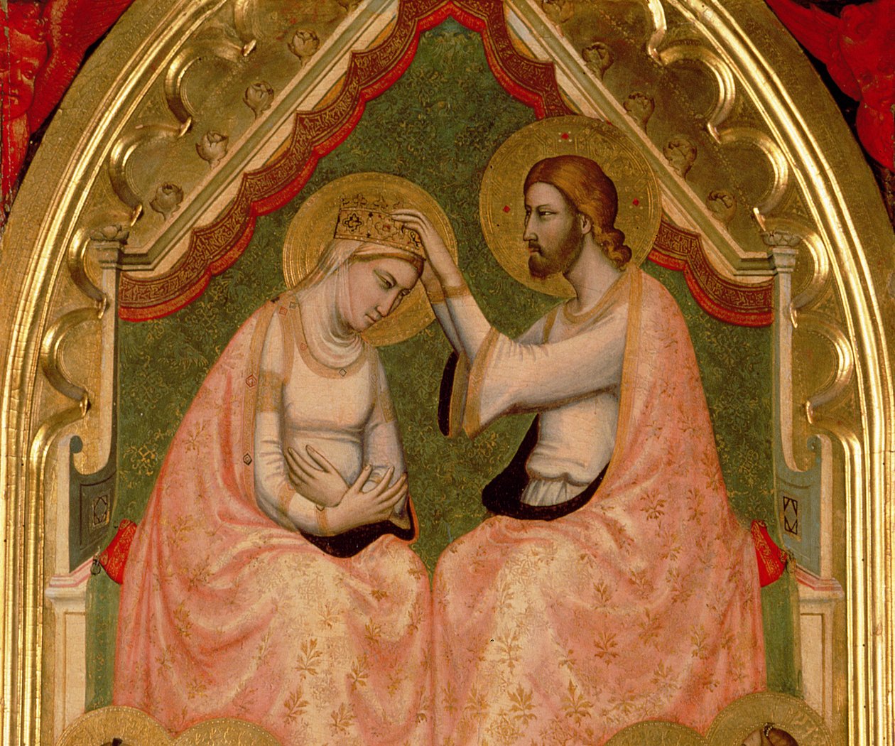 Coronación de la Virgen (detalle) de Ambrogio Bondone Giotto