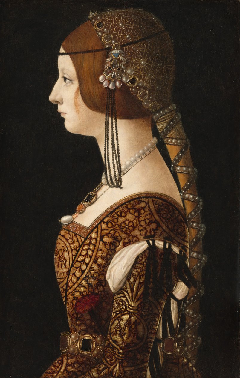 Bianca Maria Sforza, probablemente 1493 de Ambrogio de Predis