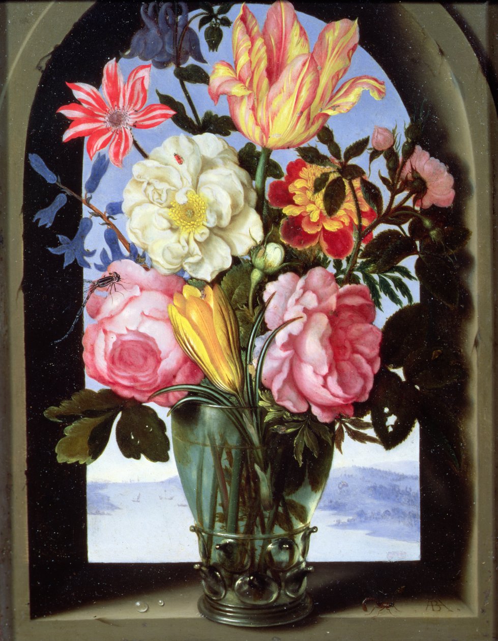 Naturaleza muerta de flores en un vaso de Ambrosius the Elder Bosschaert