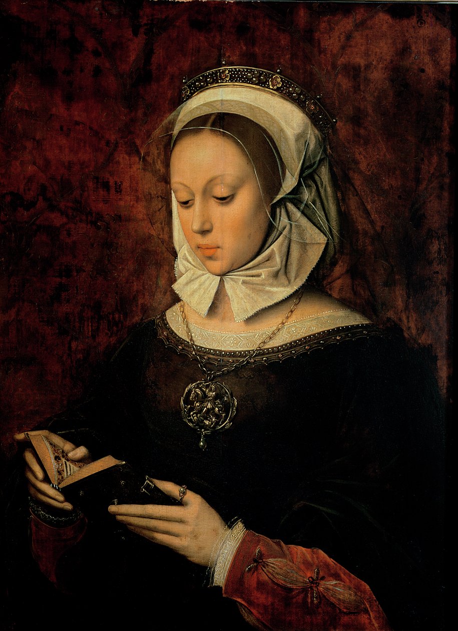 Joven Mujer Leyendo un Libro de Horas de Ambrosius Benson