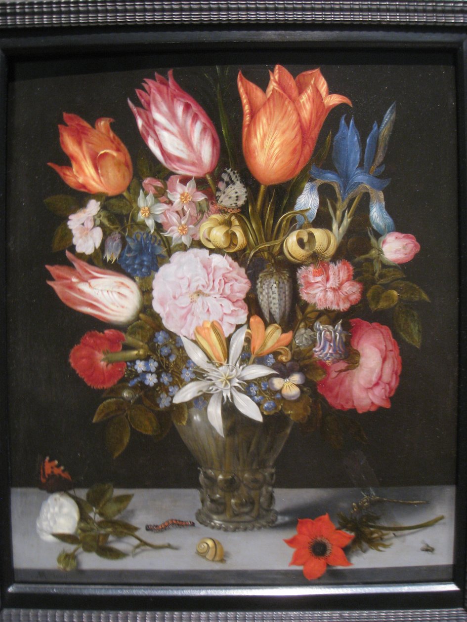Flores en un vaso de Ambrosius Bosschaert