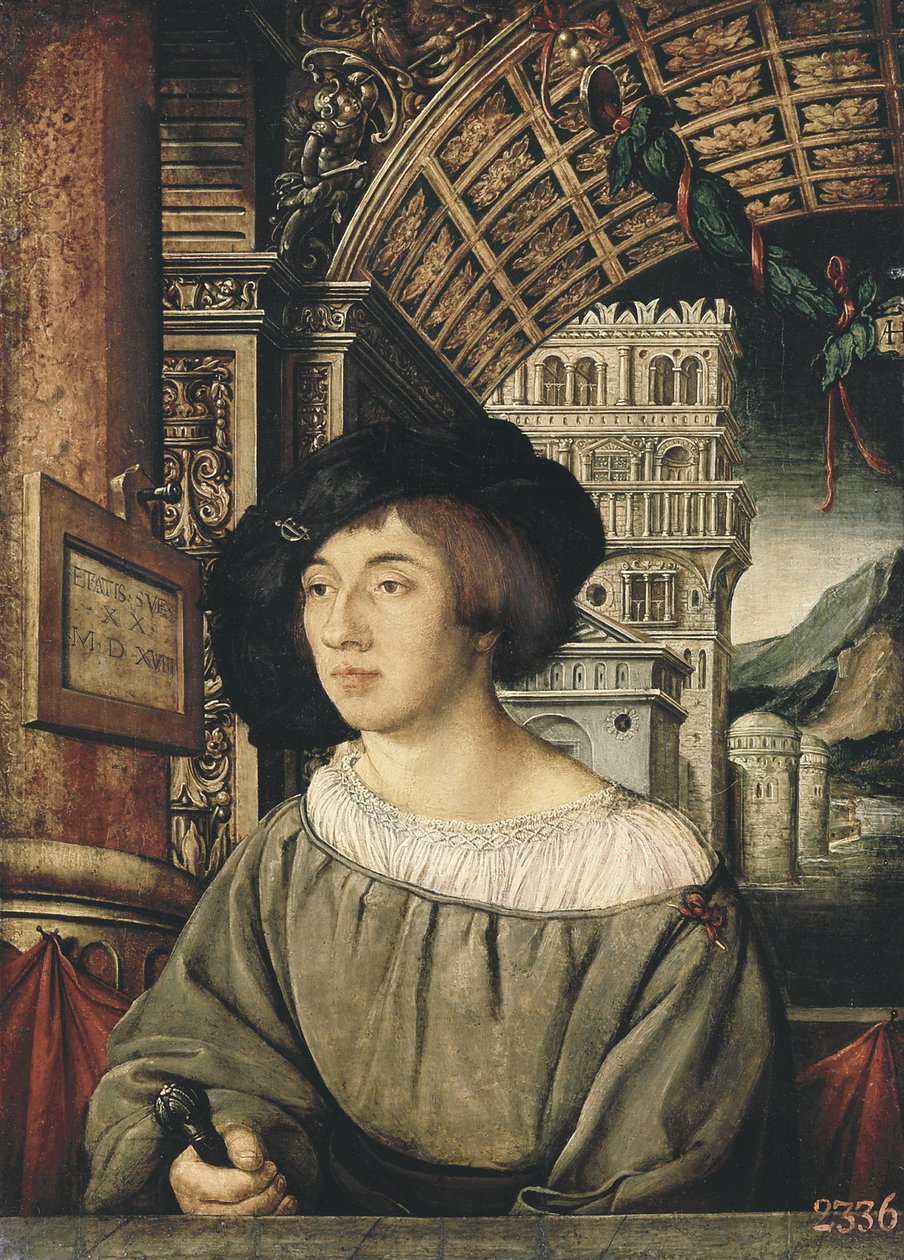 Retrato de un joven de Ambrosius Holbein