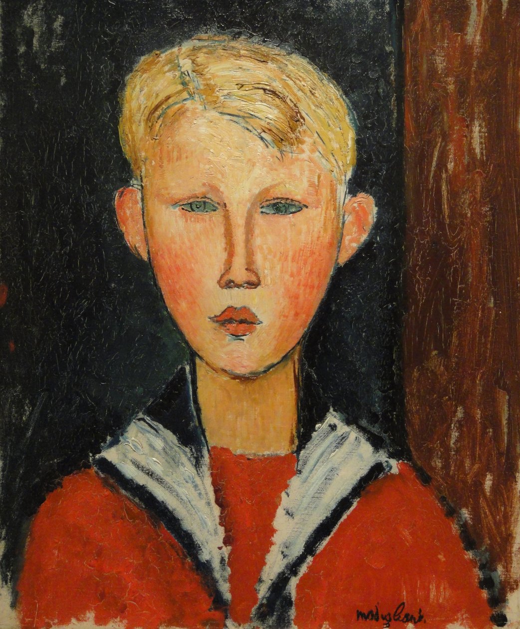 El niño de ojos azules de Amedeo Modigliani