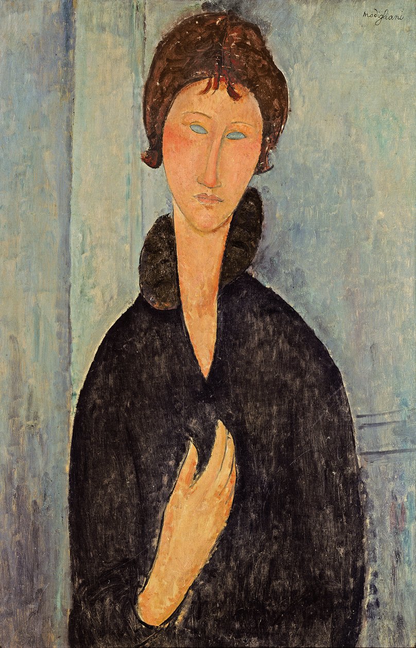 Mujer con Ojos Azules, c.1918 de Amedeo Modigliani