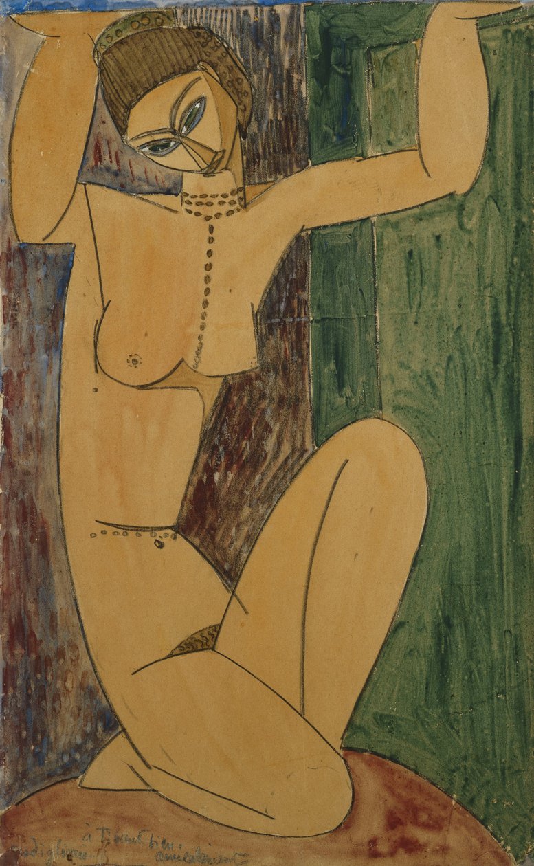 Cariatide, 1913 de Amedeo Modigliani