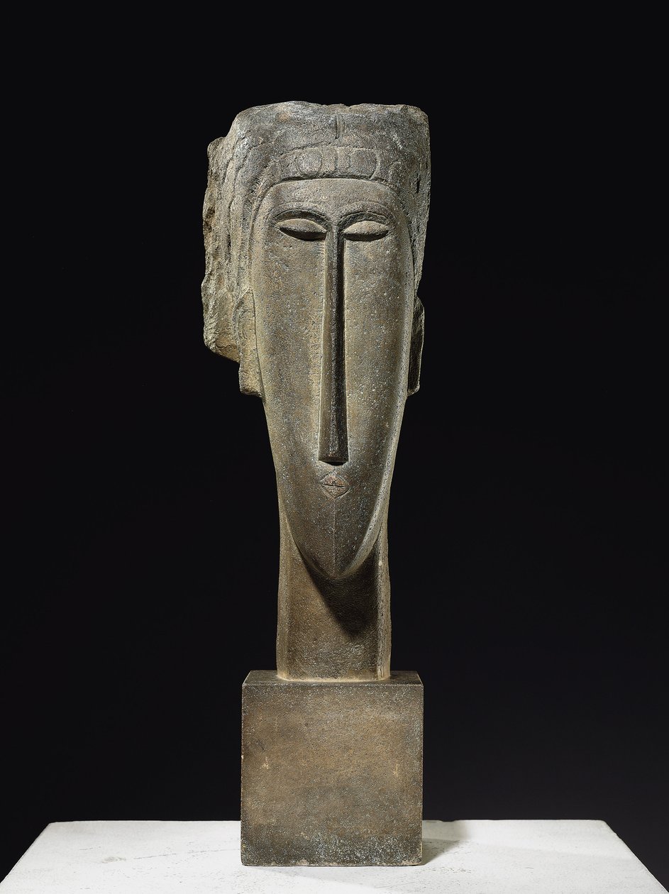 Cabeza, 1910-12 de Amedeo Modigliani