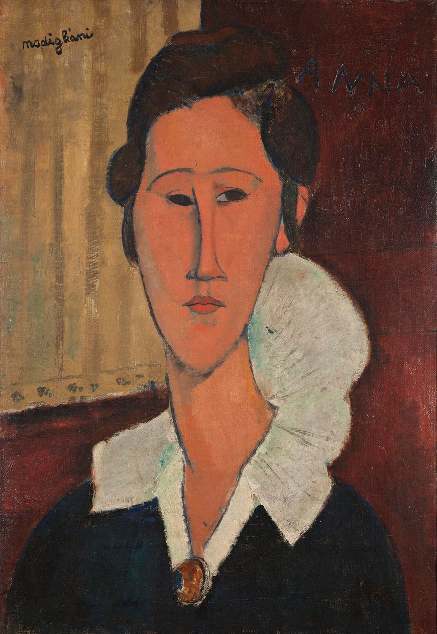 Retrato de Anna Zborowska, 1917 de Amedeo Modigliani