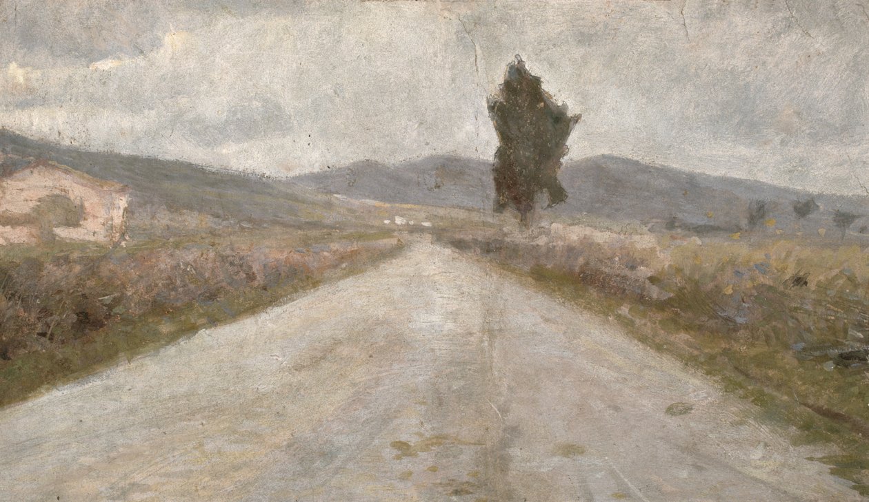 El camino toscano, c.1899 de Amedeo Modigliani