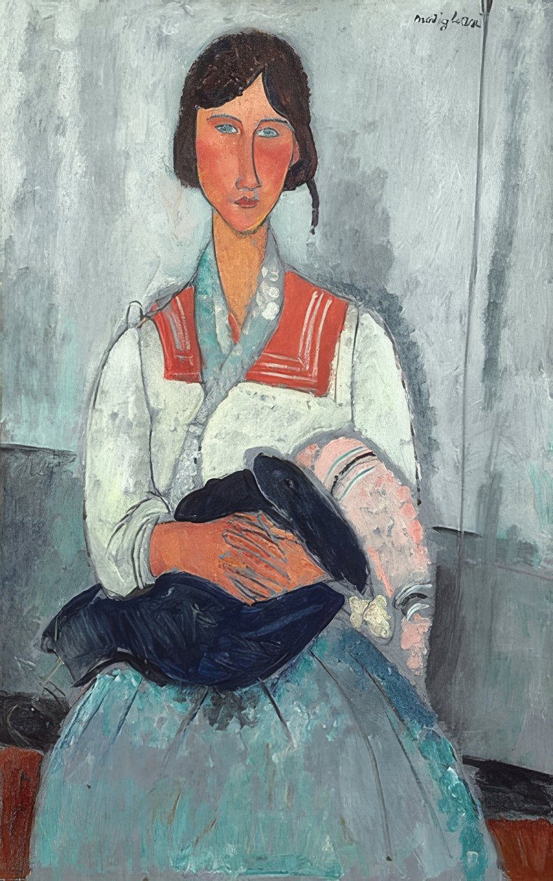 Gitana con bebé. 1919 de Amedeo Modigliani