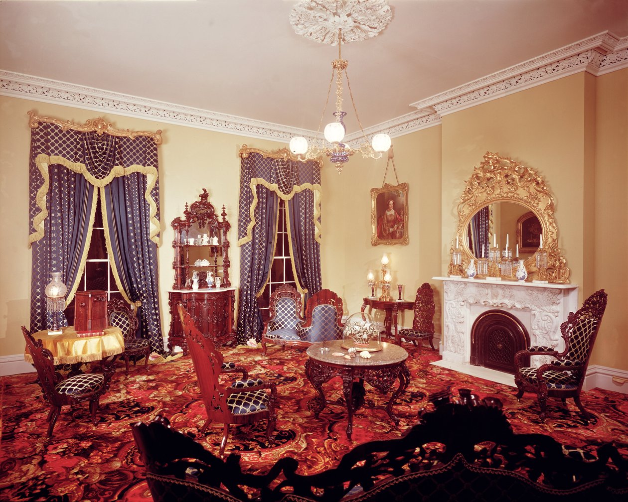 Interior estilo Belter (1850-60) de American School