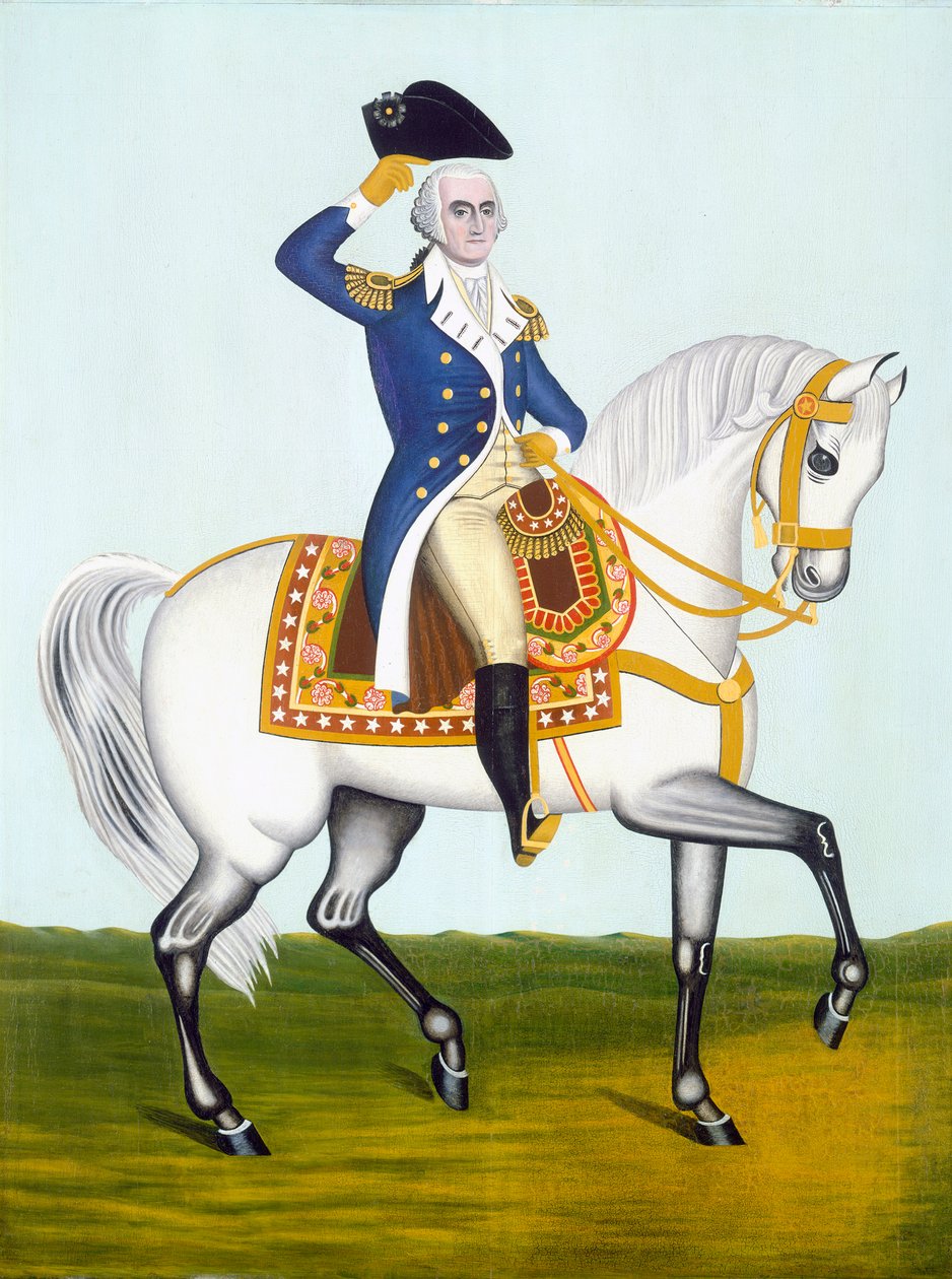 General Washington en un Caballo Blanco, c.1835 de American School