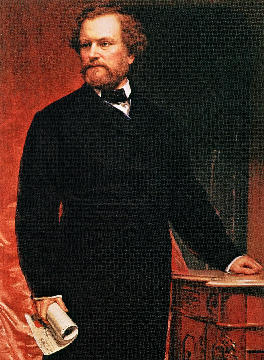 Retrato de Samuel Colt, inventor del revólver de American School