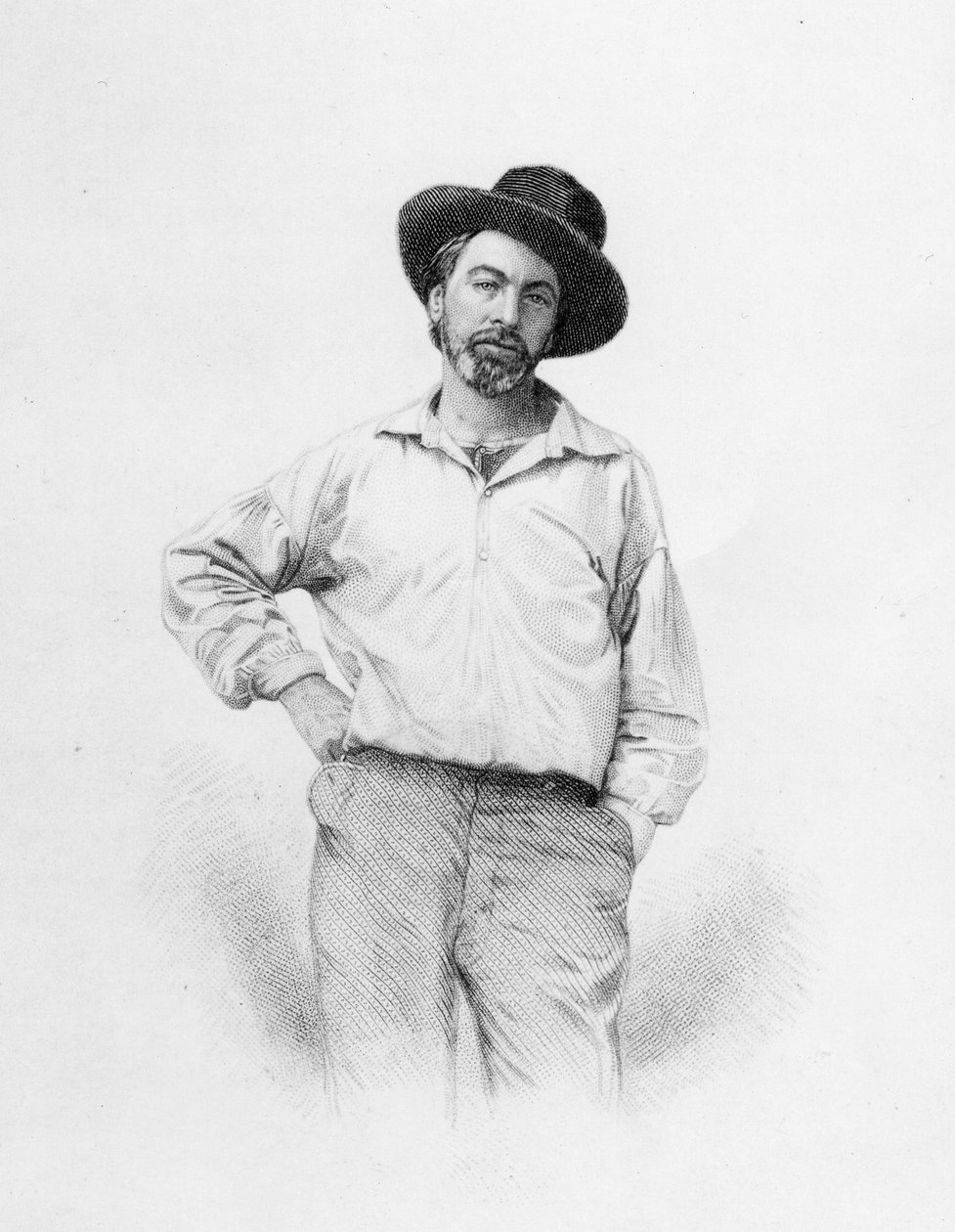 Walt Whitman, frontispicio de 