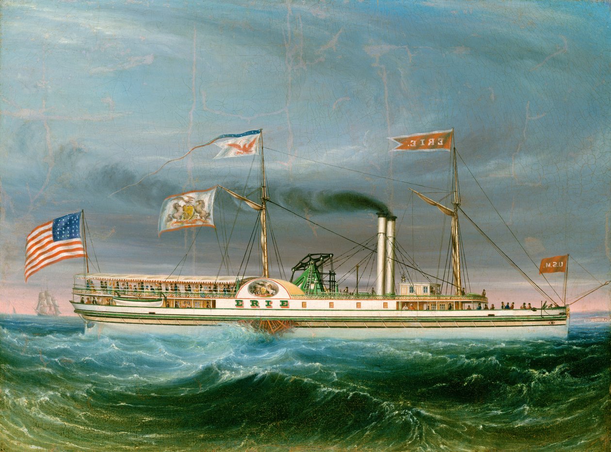 Vapor "Erie" de American 19th Century