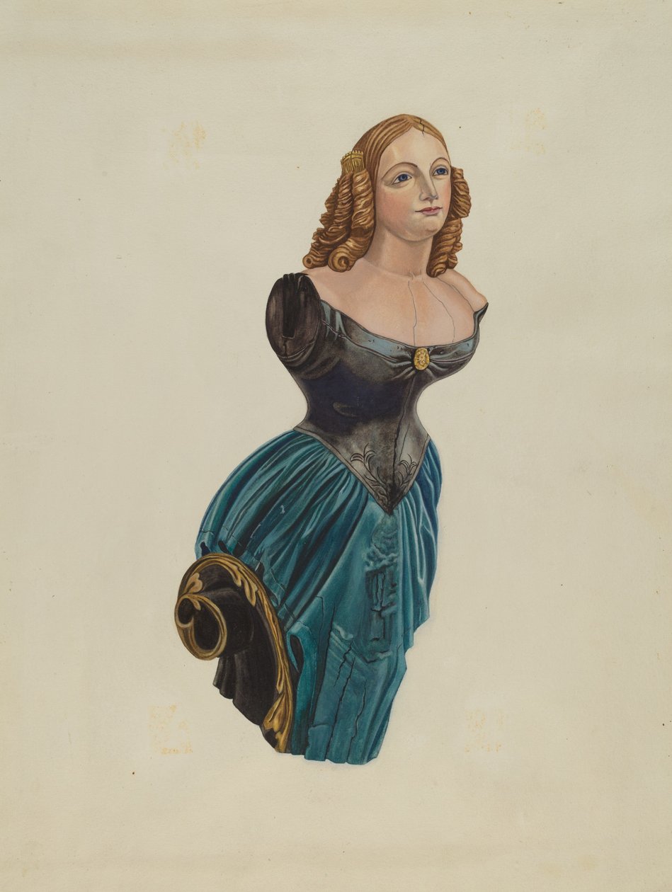 Figura de Proa: "Jenny Lind" de American 20th Century