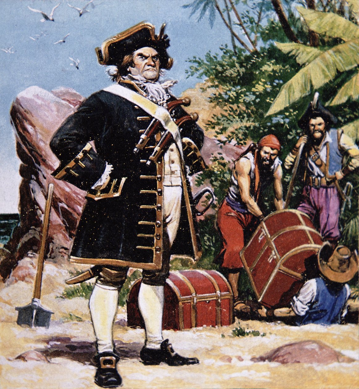 Jefe pirata enterrando tesoro de American Photographer