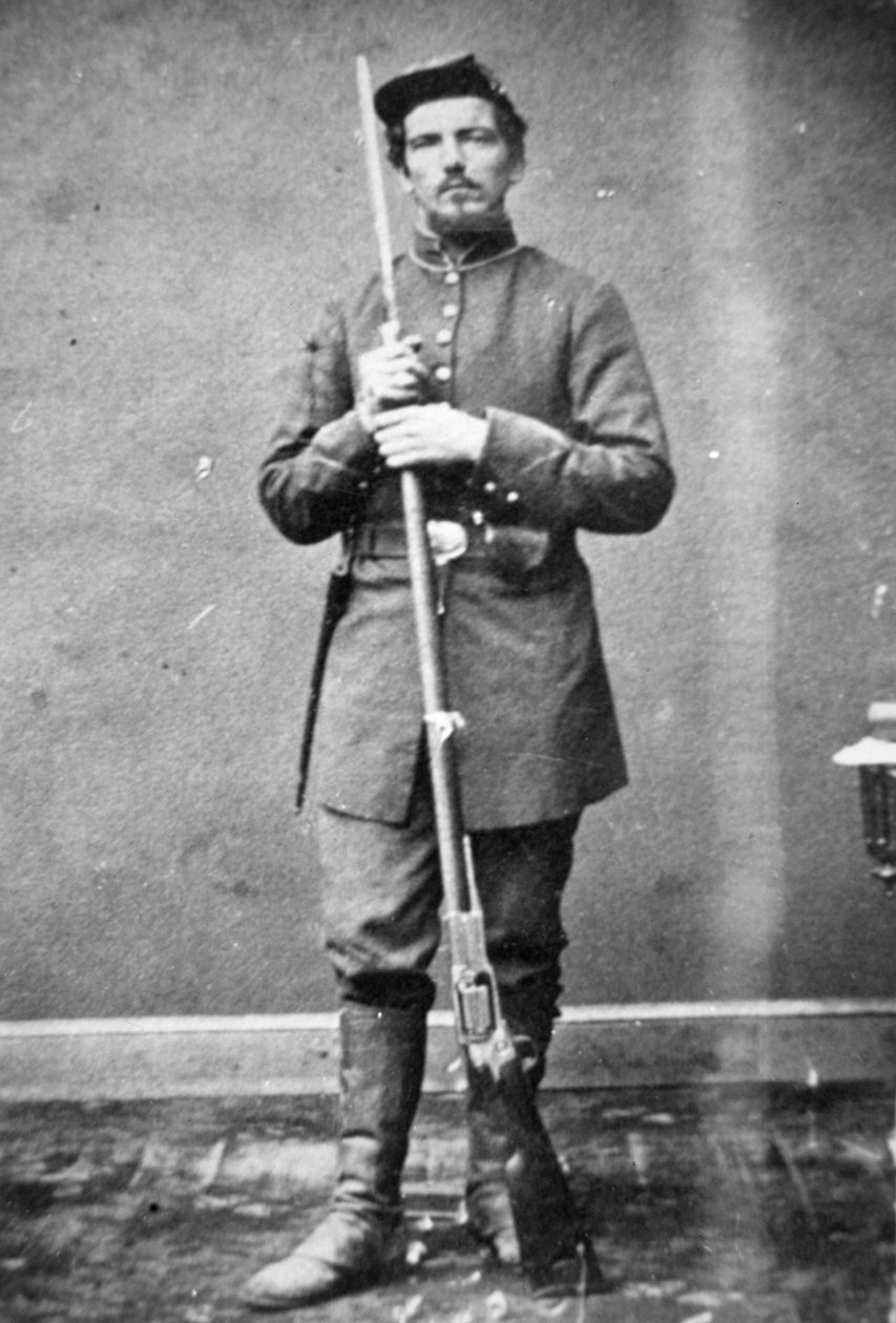 Soldado de la Unión de los tiradores de Berdan de American Photographer
