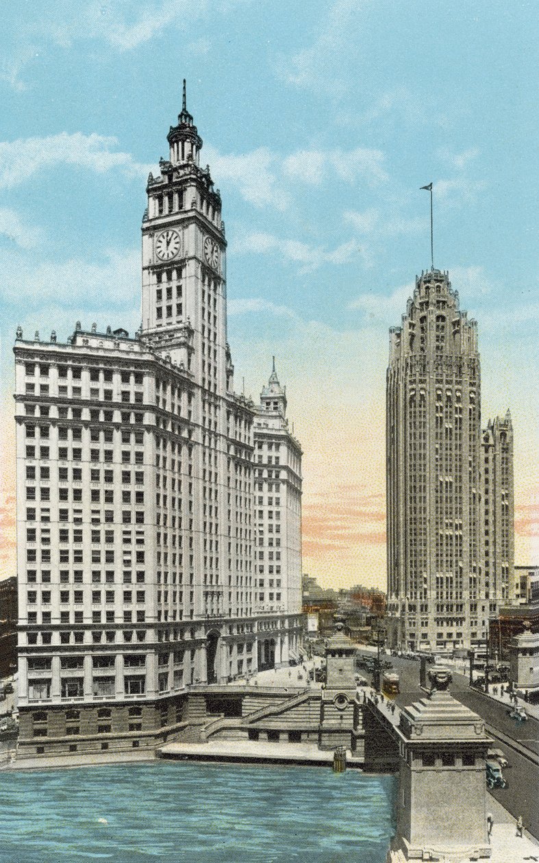 Edificio Wrigley y Torre Tribune de American Photographer