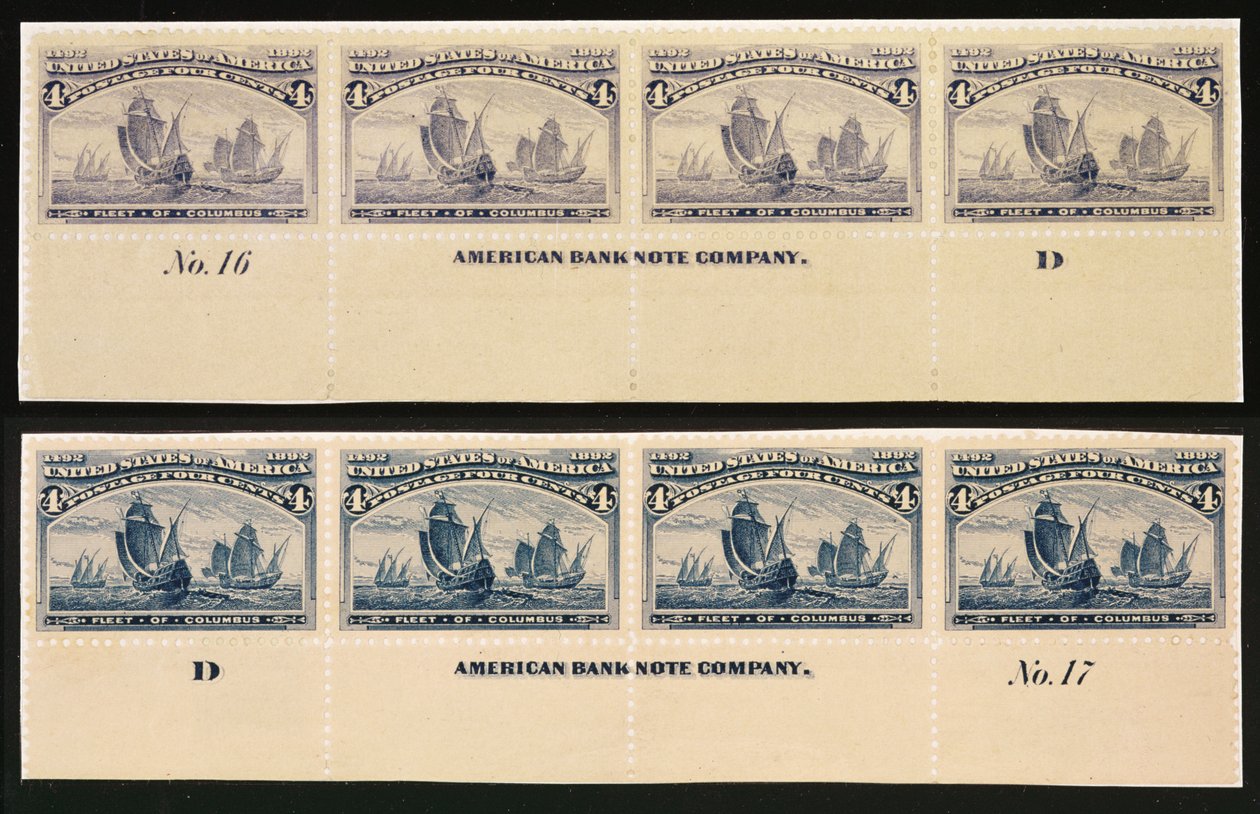 Flota de Colón de 4 centavos de American School