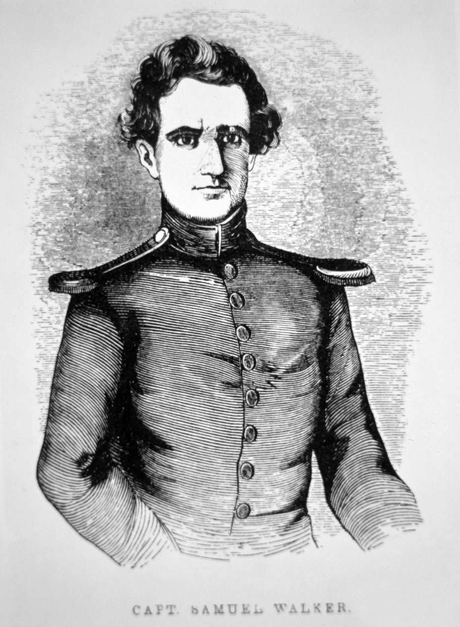Capitán Samuel Walker (1815-47) 1847 (grabado) de American School