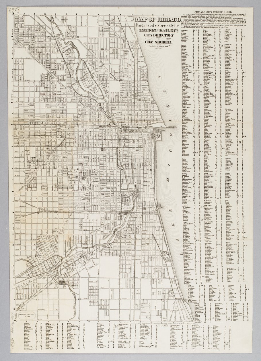 Mapa de la ciudad de Chicago de American School