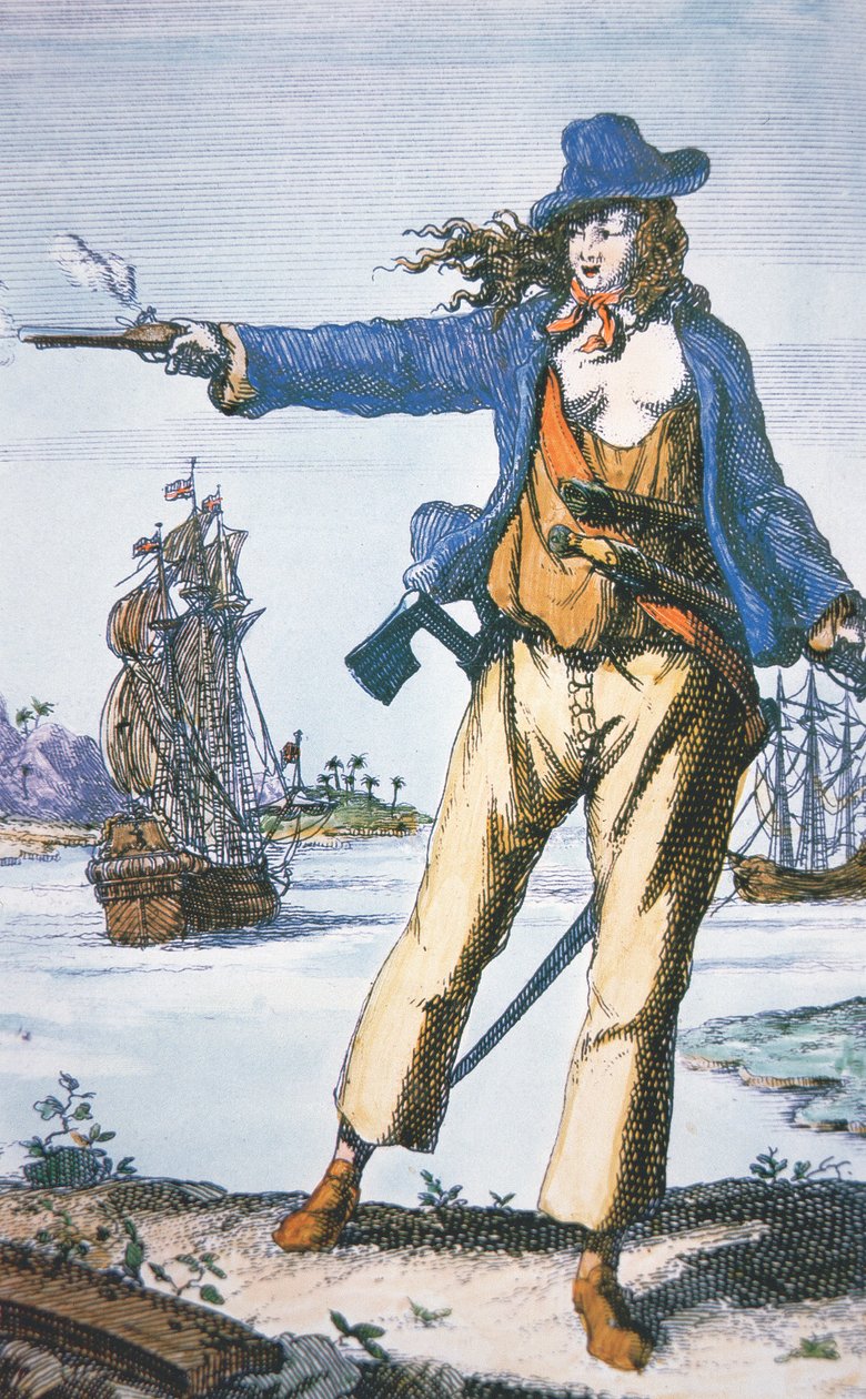 Pirata femenina, Anne Bonny (n.1697) de American School